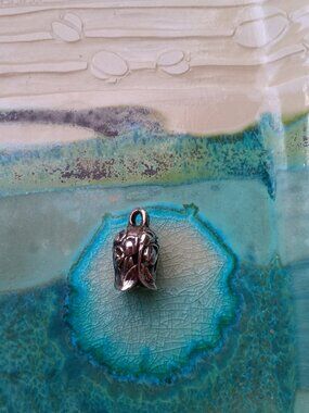 Sterling Silver Calla Lily Flower Embossed Pendant by Jose Balli New Orleans